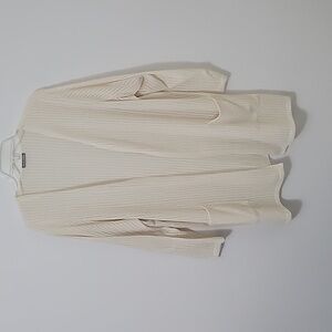 Falls Creek Cream Open Cardigan, Size 3X